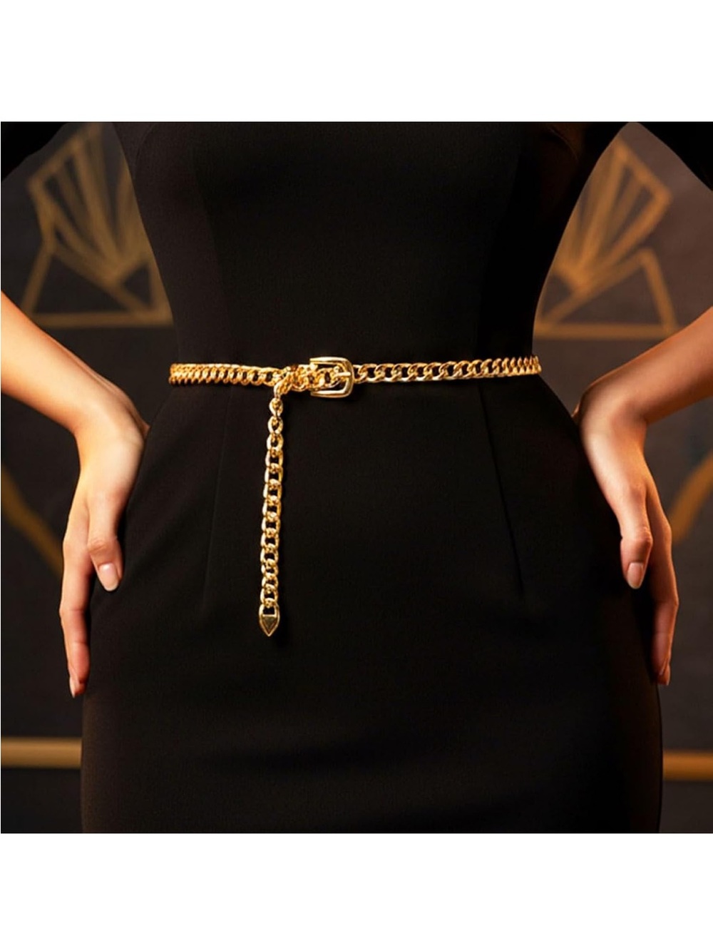 Gold Chain Link Waist Belt - Women Accessories